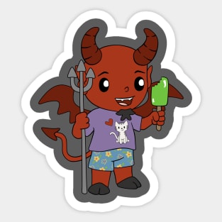 Cute Little Devil Sticker